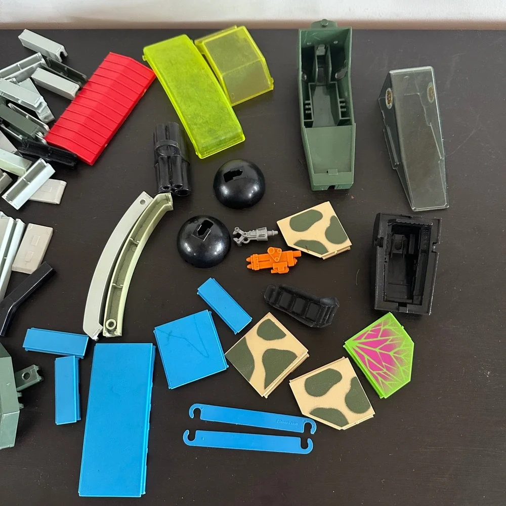 Vintage 80s Fisher Price Construx Replacement Parts Lot Beams Panels